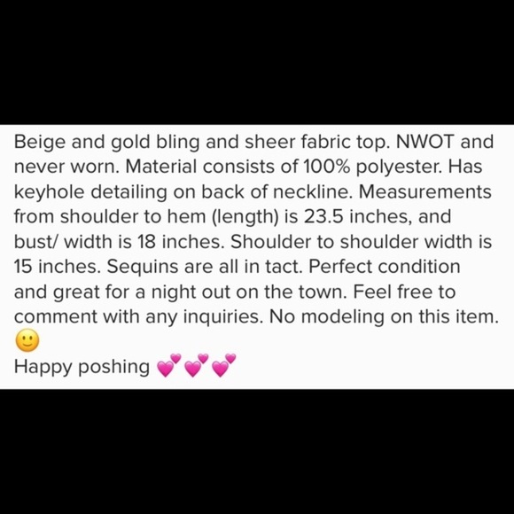 Forever 21 chiffon sequin embellishment top - Picture 4 of 4